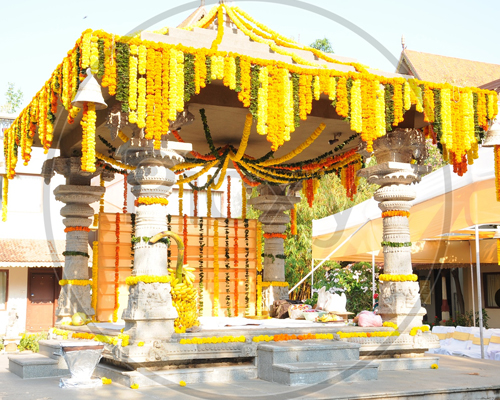 Flower Decoration for Temple